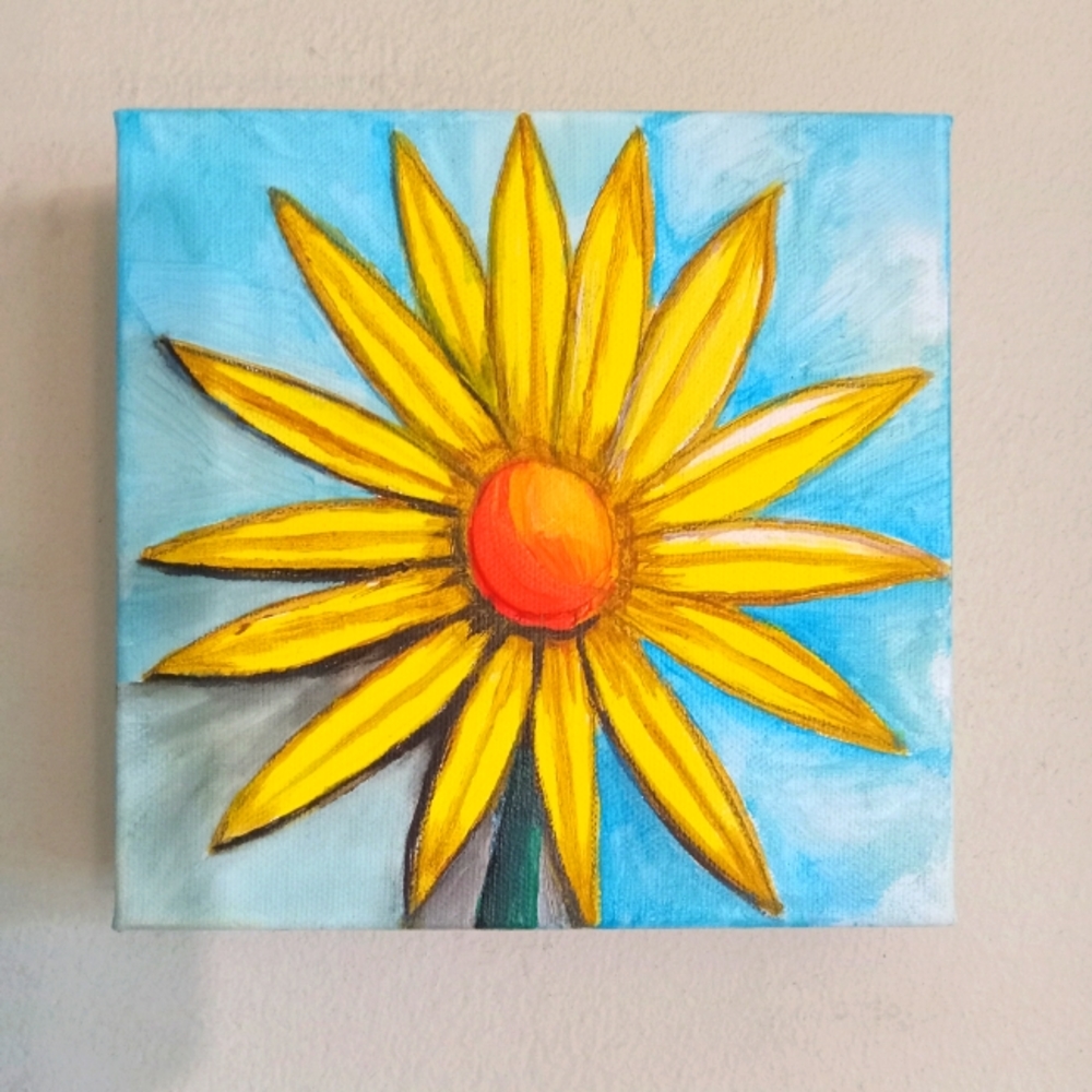 Sunflower Acrylic painting